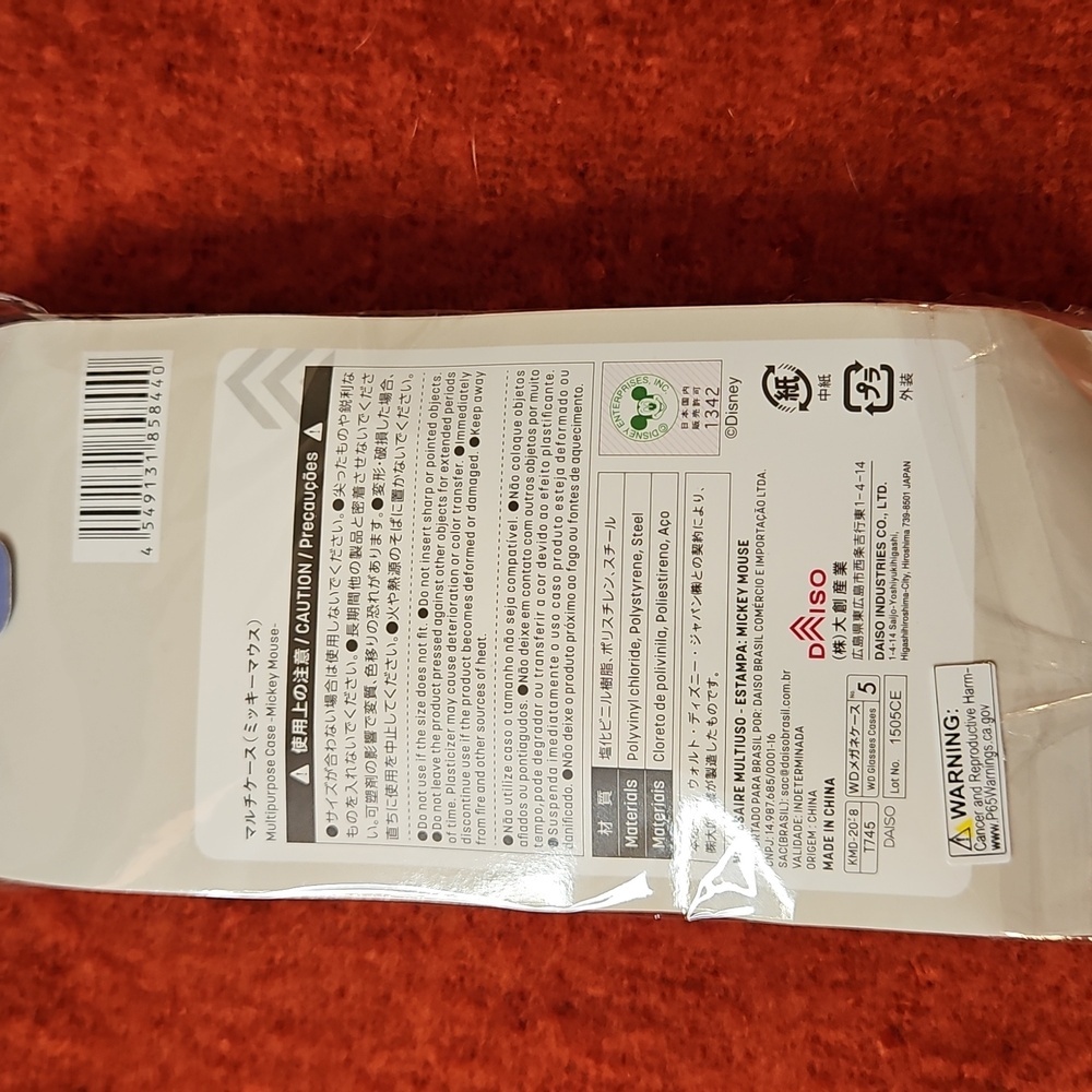 NWT Disney Sunglasses Glasses Case Set Lot of 2 Tinkerbell & Mickey Mouse Japan - Picture 3 of 10